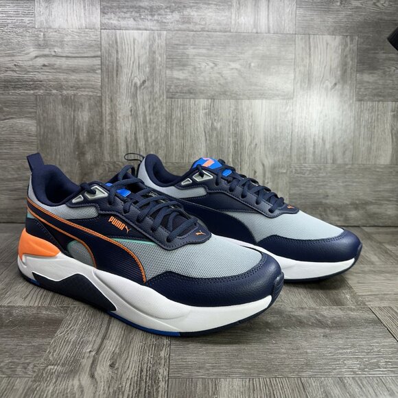 Puma X-Ray Clean Men's size 11.5 Blue Multicolored Running Shoes 401938-03 - Picture 5 of 8